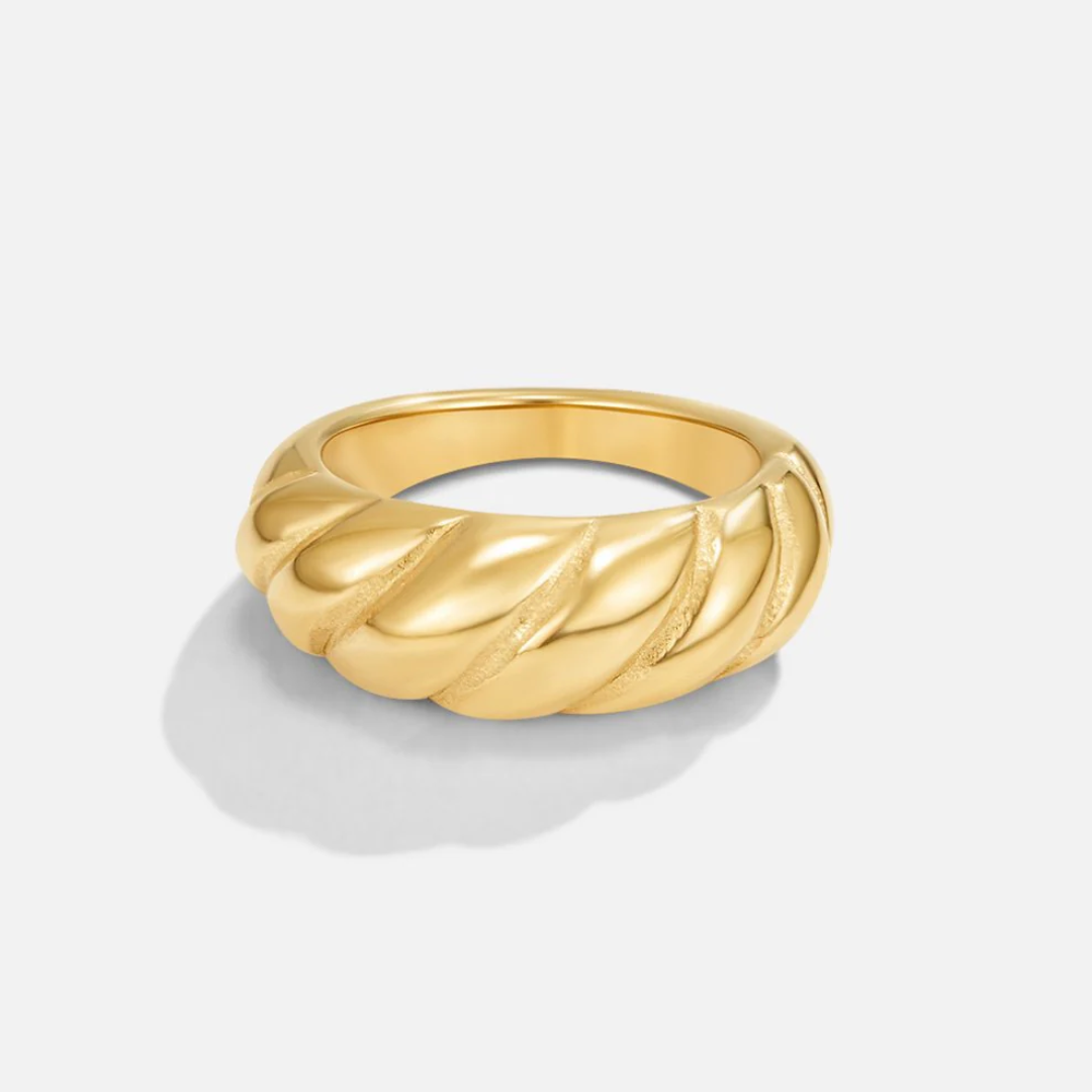 Golden Twist Ring