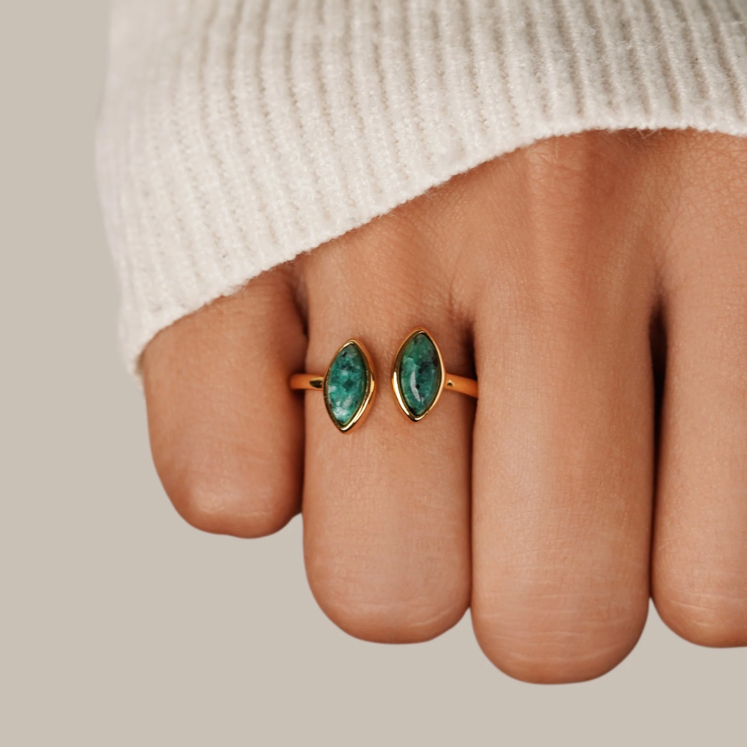 Jade Emerald Ring