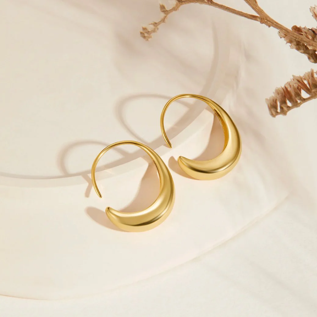 Drop Hoop Earrings