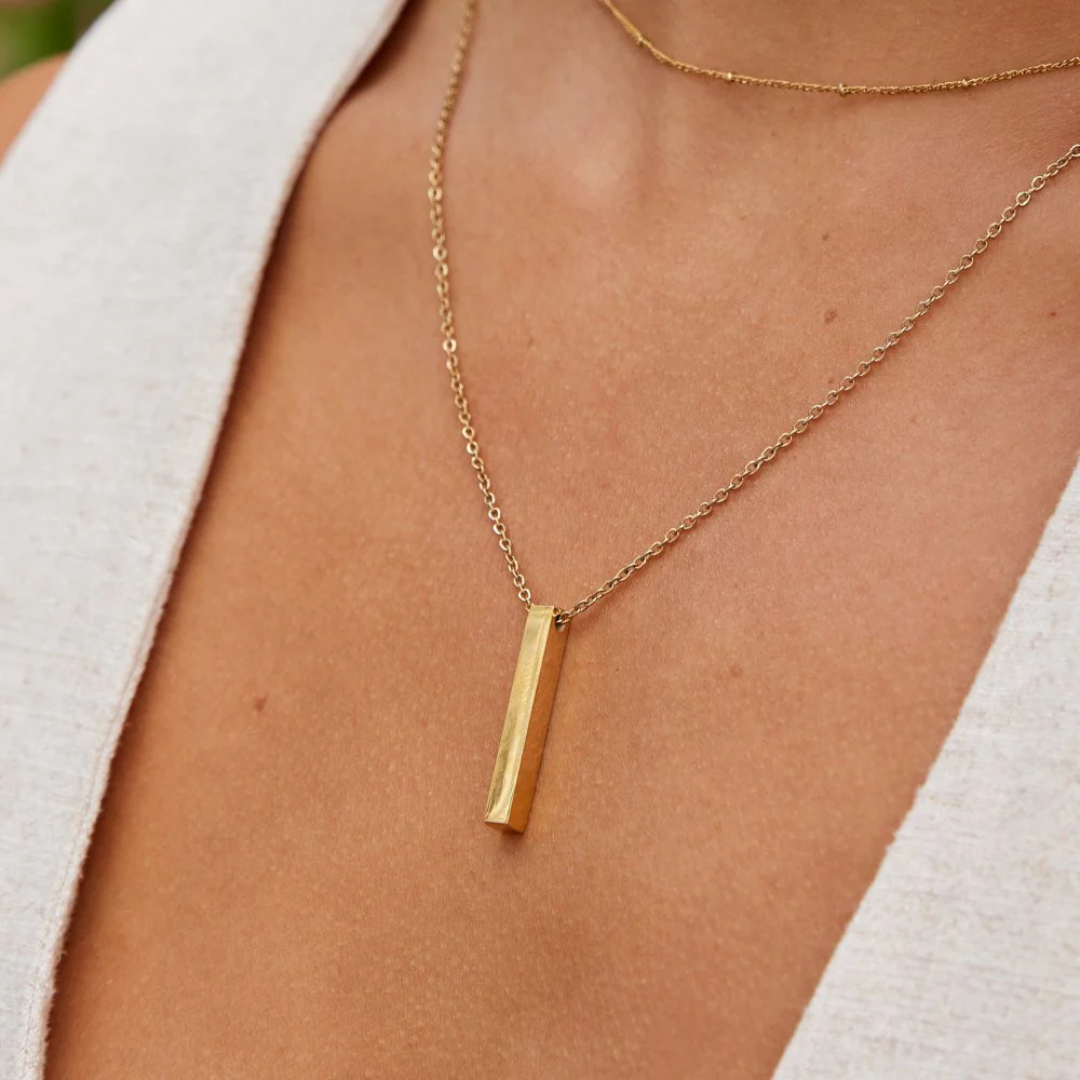 Gold Bar Necklace